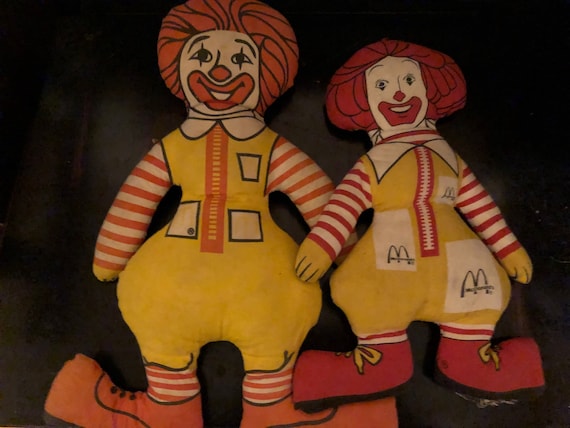 ヴィンテージ ロナルド・マクドナルド 布製ドール 70s〜80s 送料込】1984's マクドナルド ロナルド ドナルド ぬいぐるみ
