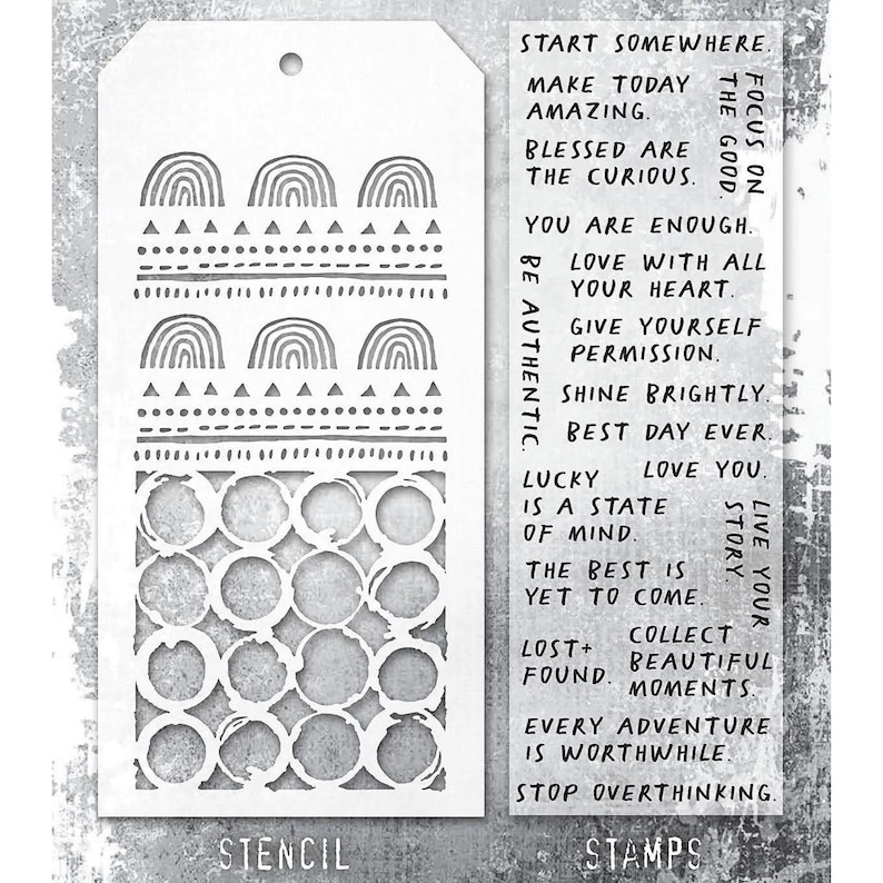 Tim Holtz Stampers Anonymous Stamp Stencil Combo. Nature, Flowers ...