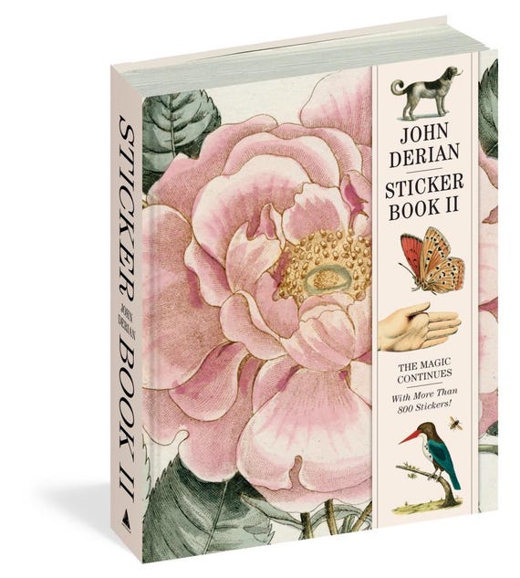 John Derian STICKER BOOK II 2 “the Magic Continues” Hardcover