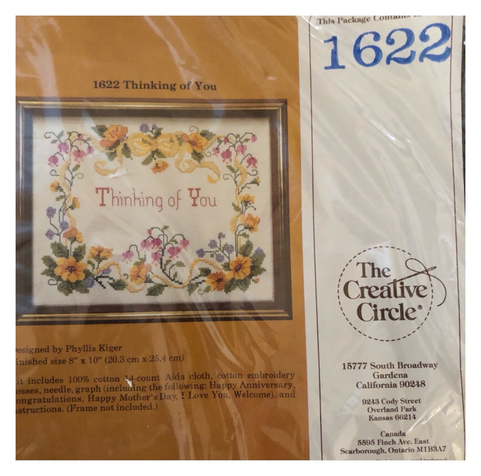 Kit Broderie Crewel Vintage - The Creative Circle N°522 - "Be Patient..God"