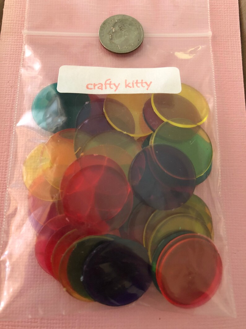 50 BINGO CHIPS. Great for all kinds of crafts. Etsy