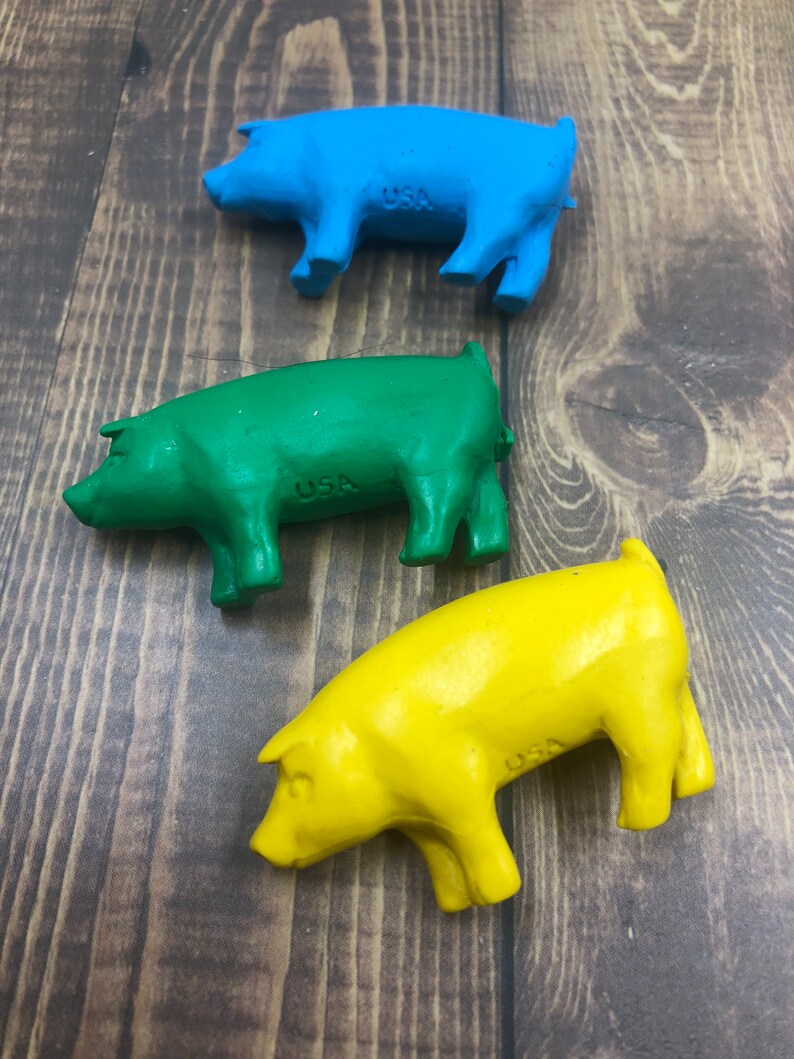 Vintage Erasers. Pig Cow Eraser Tops. New Old Preowned Stock. Etsy
