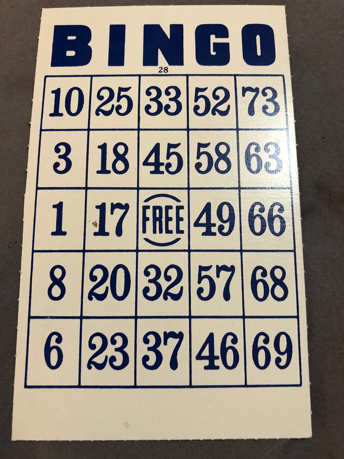 20 Bingo Cards. Cardboard Cards. 3 1/2 X 5 1/2 Great for Etsy