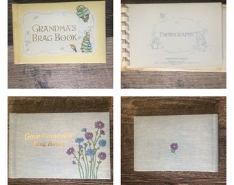 Grandma's Brag Book – Mini Portafoto Tascabile 4x6 Con Fiori E Farfalle – Juliana Collection