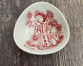 Bjorn Wiinblad イヤープレート1986-87年　NYMOLLE窯 Bjørn Wiinblad for Nymolle 