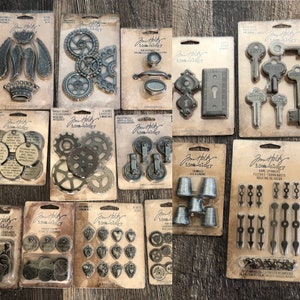 METAL Idea-ology - Tim Holtz - METAL Embellishments. You choose!