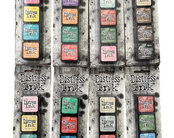 Tim Holtz distress ink 1”x1” mini ink pads set of 4. Ranger ink! YOU CHOOSE!
