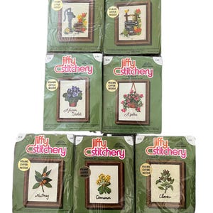 Jiffy Stitchery! Sunset Designs. New old stock! Preowned unopened. YOU CHOOSE.