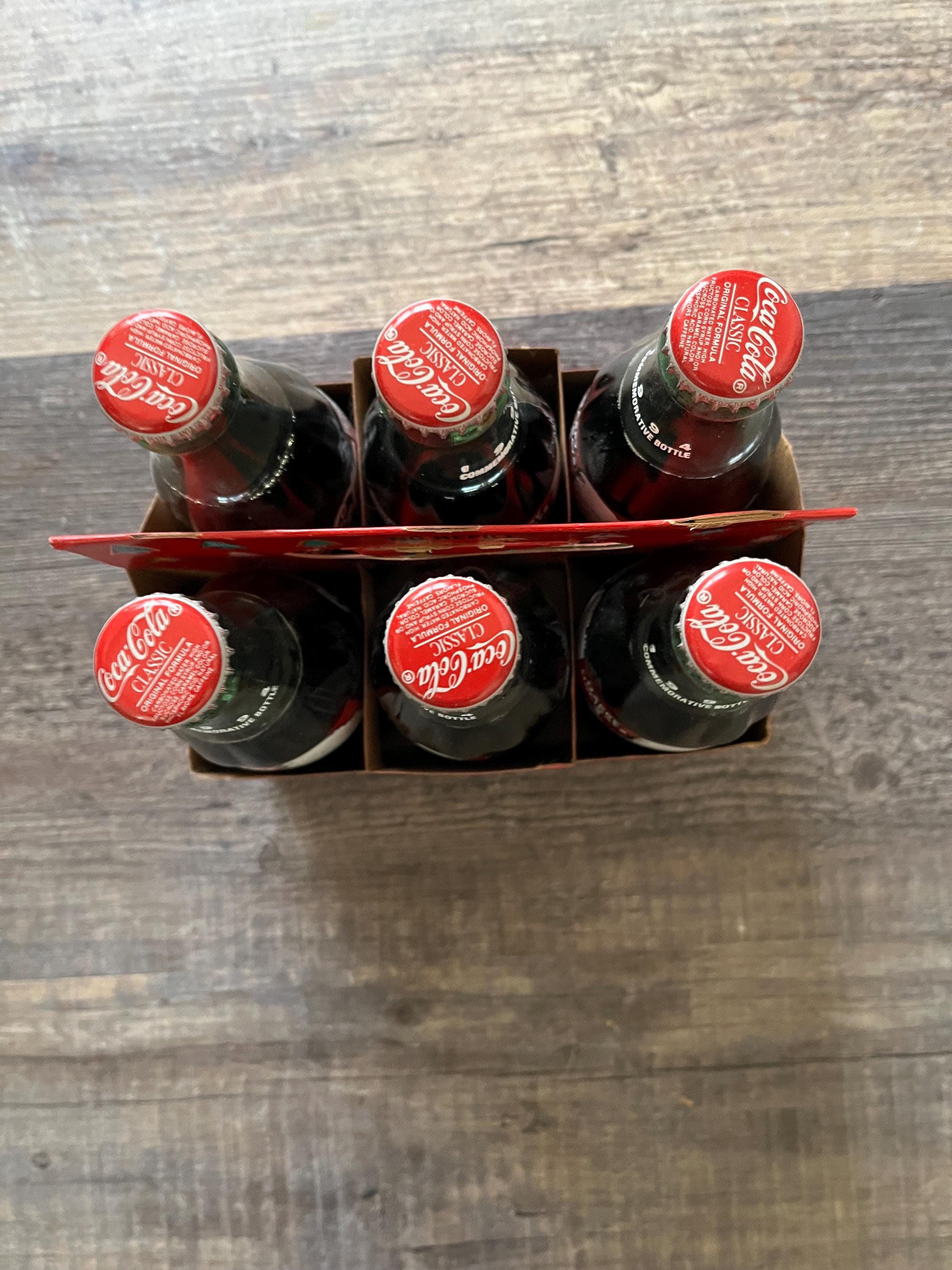 COCA-COLA 1994 Set of 6 - 8 Oz Bottles Happy Holidays
