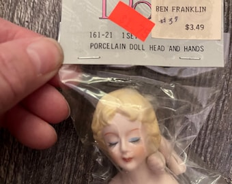 Vintage Porcelain Mangelsen's Angel Doll Head and 1/4” New