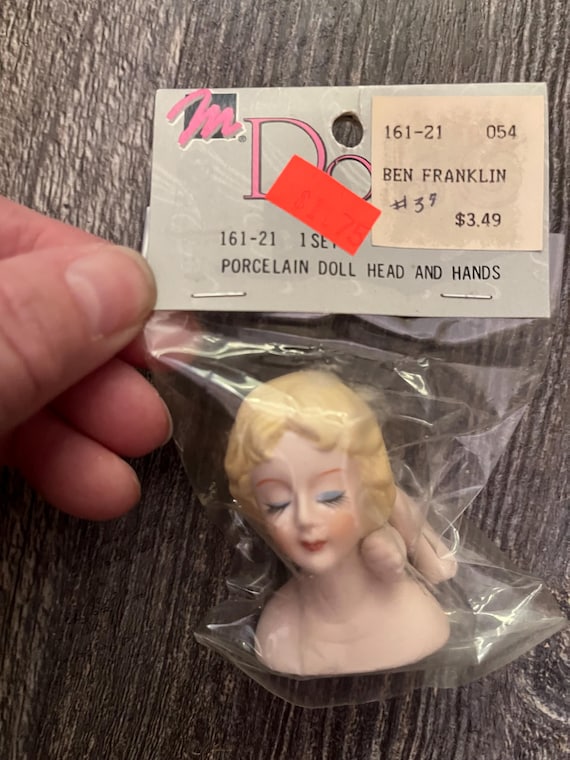 Vintage Porcelain Mangelsen's Angel Doll Head and 1/4” New