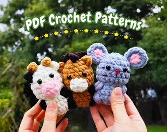 Low Sew Amigurumi Crochet Patterns - Crochet Farm Baby Pattern - Amigurumi animals -  crochet animals - Crochet Pattern Tutorial PDF