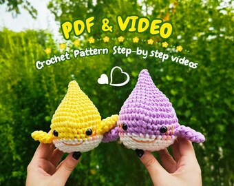Crochet Animal Pattern - Crochet Pattern shark - Crochet shark Pattern -  Amigurumi shark PDF Tutorial In English