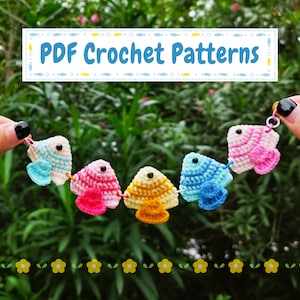 Virkat djurmönster - Virkat fiskmönster - Amigurumi fisk - Virkat fiskarmbandmönster - Amigurumi PDF-handledning på engelska