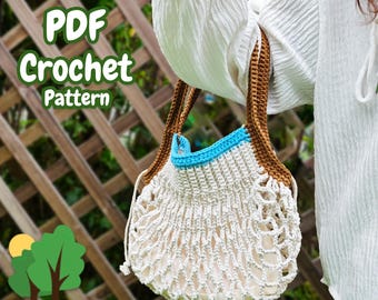 Easy crochet - Crochet Bag Pattern - grid package -  crochet pattern - Crochet tote pattern pdf - Amigurumi bag