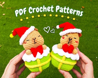 Crochet Capybara Pattern -  Amigurumi Capybara Pattern - Easy Crochet Toy Stuffed Animal - Instant Digital Download PDF