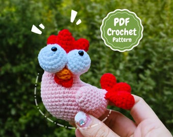 Crochet Animal Pattern - Amigurumi Cute Chicken - Crochet Chicken Pattern -  Amigurumi Tutorial PDF In English