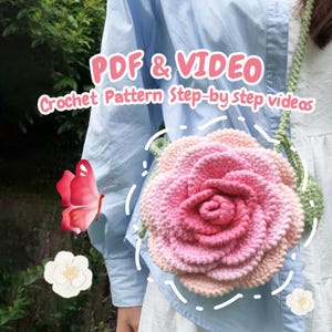 HÄKELANLEITUNG - Amigurumi Tasche - Camellia Tasche Häkelanleitung - Amigurumi Anleitung PDF In Englisch