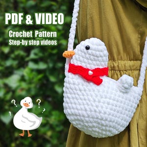 Häkeltasche Muster - Amigurumi Ente Muster - Einfaches Häkeln für Spielzeug und Kuscheltiere - Sofortiger Digitaler Download PDF