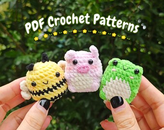 No Sew Amigurumi Crochet Patterns - Crochet Farm Baby Pattern - handmade gift -  crochet animals - Crochet Pattern Tutorial PDF