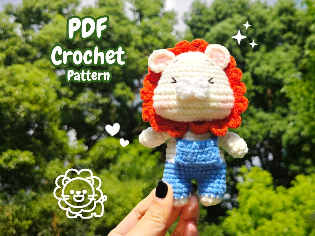Lion Crochet Pattern - Amigurumi Lion Pattern - Easy Crochet Toy ...