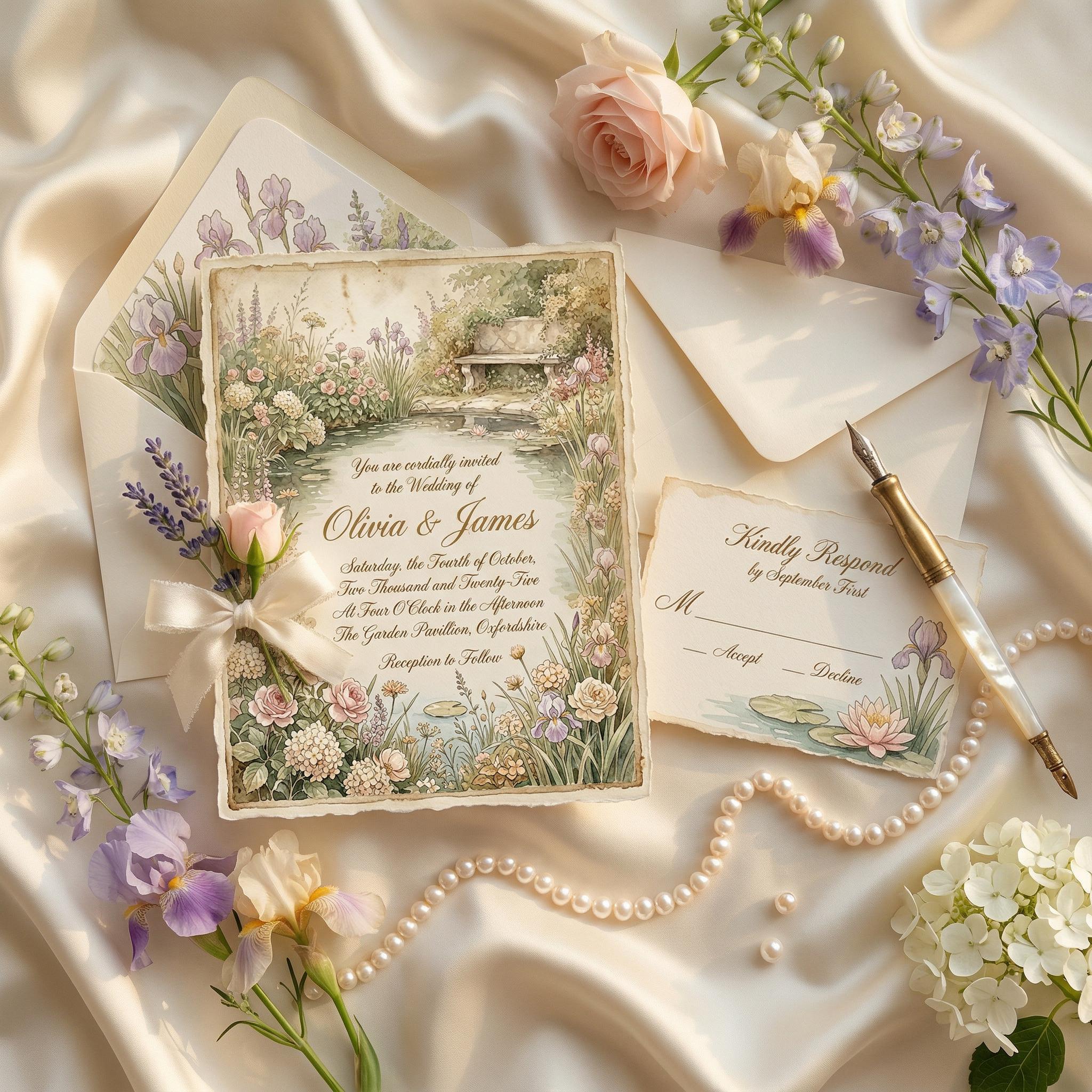 Vintage Floral Scrapbook Paper Kit – Watercolor Garden Scenes (digital ...