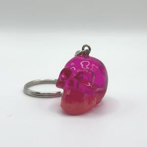 Pink Skull Keychain