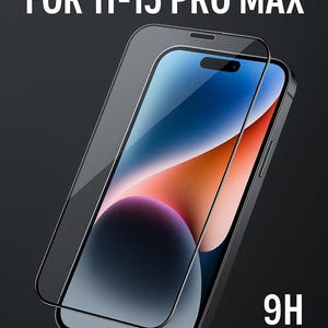 Tempered Glass Screen Protector for iPhone 11/12/13/14/15/Pro/Pro Max – Shatterproof, Easy Install