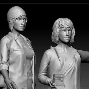 Handgefertigte Chloe und Max - Life is Strange handbemaltes 3D Gedrucktes Modellset