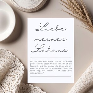 Biglietto minimalista per la persona amata - Perfetto per occasioni romantiche, San Valentino e matrimoni - Download immediato