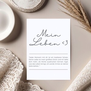 Biglietto minimalista per la persona amata - Perfetto per occasioni romantiche, San Valentino e matrimoni - Download immediato