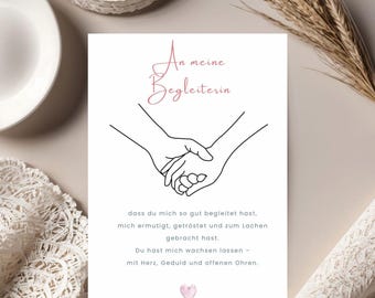 Thank you card for kindergarten teachers | Printable file | Farewell gift for daycare centers | Gift for teachers, kindergarten cards | Thank you teachers, digital