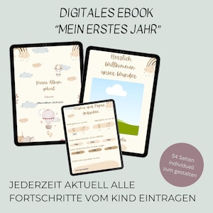 Goditi ogni momento: eBook personalizzato per il primo anno del tuo bambino – Cattura ricordi preziosi, diario digitale del bebè