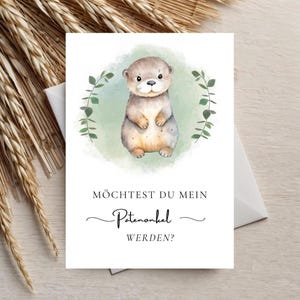 Biglietto per i padrini, vuoi essere il mio padrino? Download digitale del Padrino, biglietto da stampare personalmente, regalo di battesimo per i padrini