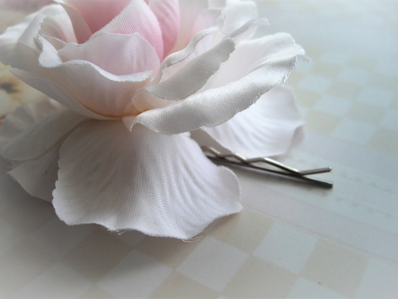 Pink Realistic Large Statement Dahlia Flower Hair Clip Large Flower Hair Clip Bobby Pin Brooch Pin Designed by handcraftUSA Etsy