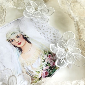 Veil Gown Embellishments Dimensional Flowers Enhance While Performing Beautifully Designed by handcraftusa etsy