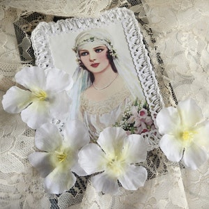 3d Flower Veil or Gown Weight To Beautify your Veil While Performing Beautifully For Your Wedding Photographs Designed by handcraftusa etsy
