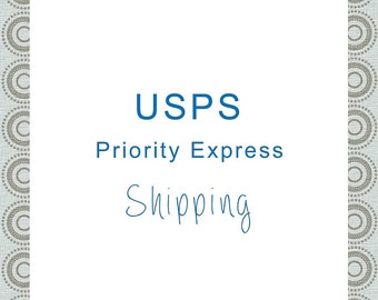 Priority Express Overnight Guaranteed Shipping Rate From handcraftusa (only for customers in the Continental United States)