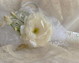 Wedding Gown Hanger Keepsake Padded Satin Swivel Hook Lace White Peony Pearls Sequins designed by Marilyn handcraftusa etsy