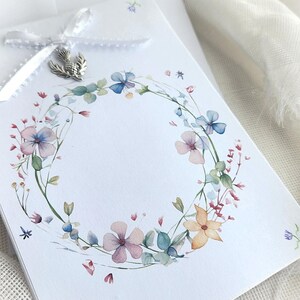 Scottish Wedding Card Caim Luckenbooth Wedding Bells  by handcrafusa