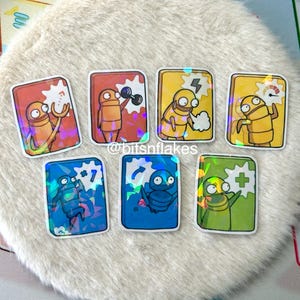 R.E.P.O boost upgrade stickers/ waterproof handmade vinyl holographic sticker/ laptop notebook sticker decor