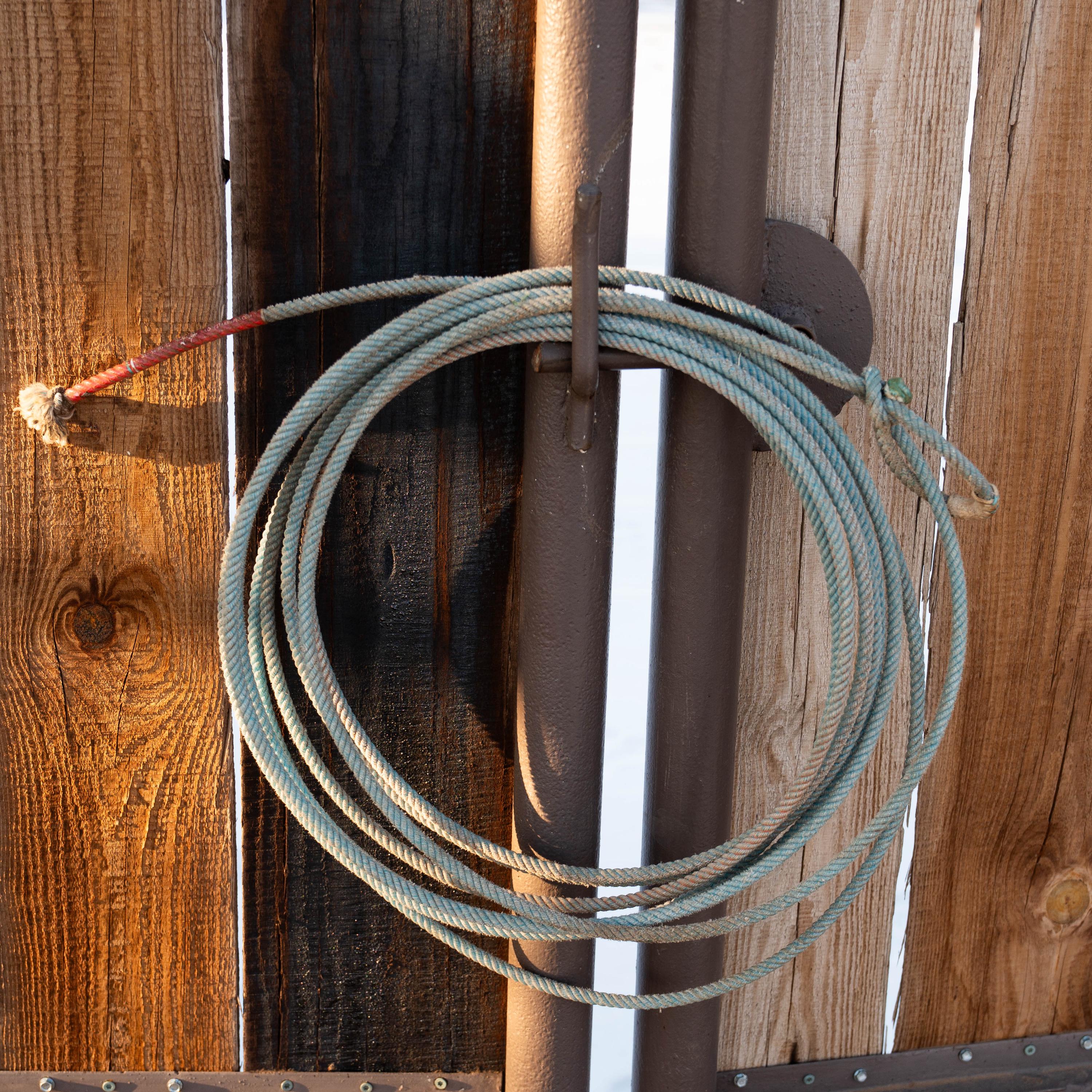 Used Lariat Ropes Faded Denim Ranch Rope | Authentic Used Cowboy Lariat | Western, Rodeo ...