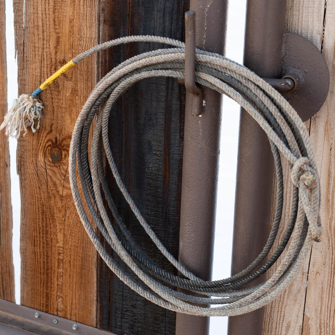 Dusty Lilac Ranch Rope | Authentic Used Cowboy Lariat | Western, Rodeo ...