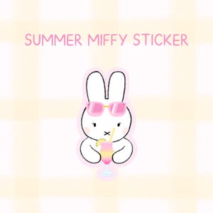summer miffy sticker