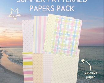 summer patterned papers pack