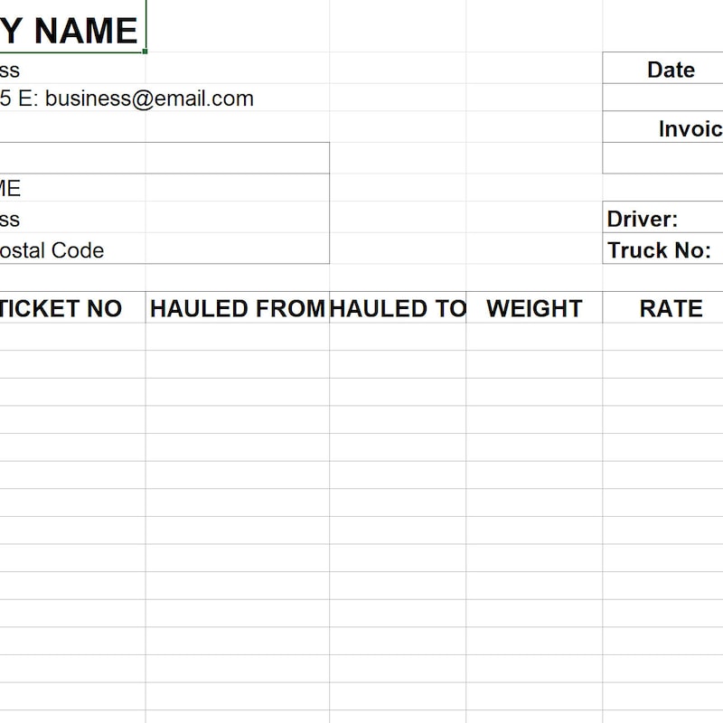 Trucking Dispatcher Spreadsheet Etsy