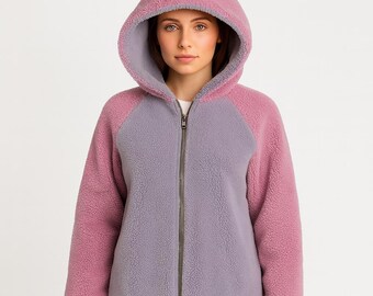 Curly Sheepskin Shearling Coat: Women's Pinky Leather Jacket