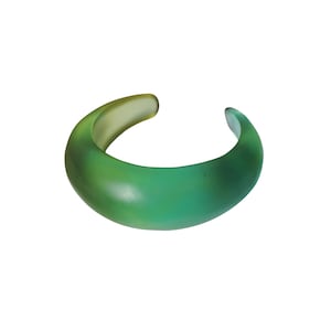Cuff Bracelet Green Turquoise Clearwater Translucent Unique Gift Artist-Made Jewelry