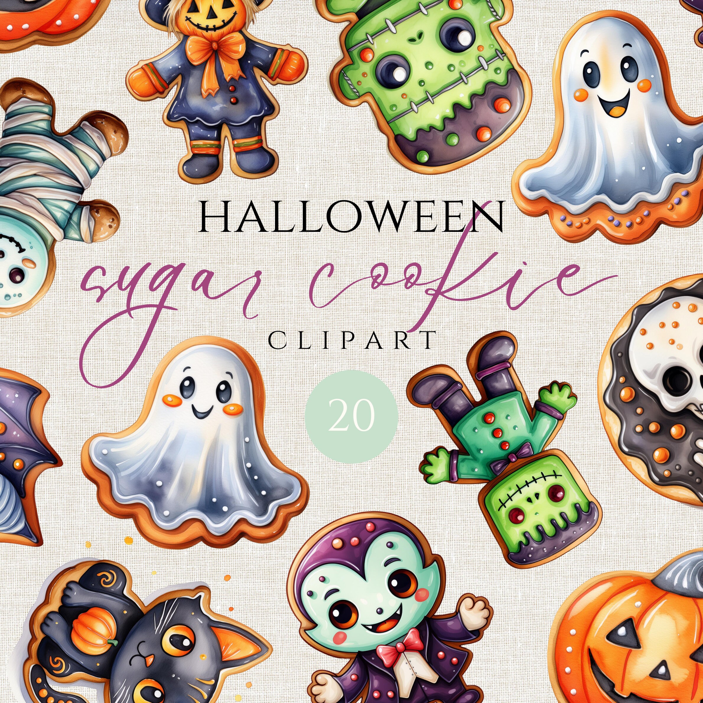 Halloween Sugar Cookies Clipart Sugar Cookies Halloween Clipart ...