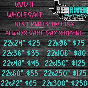 Custom UV DTF Transfer Gang Sheets, UV Dtf Stickers, Ready to Apply, Permanent Durable Vibrant Uv Dtf, Easy to Use, Uv Dtf Cup Wrap Printing